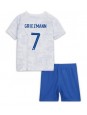Frankreich Antoine Griezmann #7 Auswärts Trikotsatz für Kinder WM 2022 Kurzarm (+ Kurze Hosen)